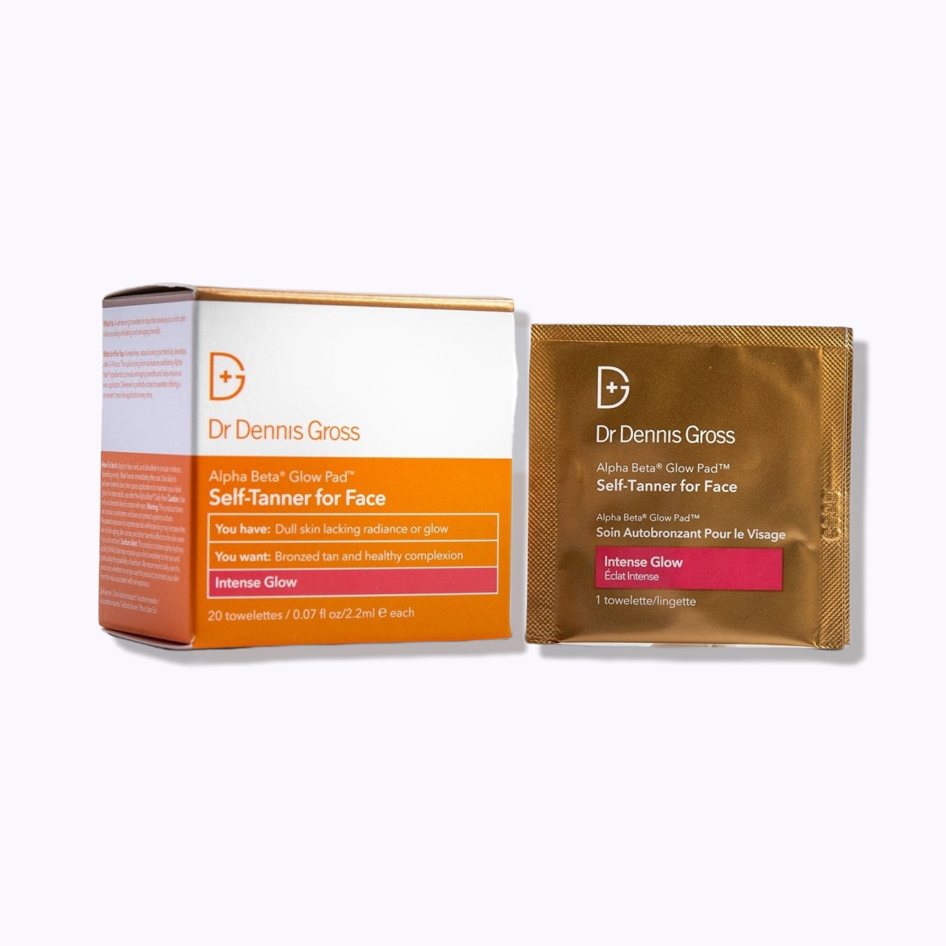 Dr. Dennis Gross Skincare Alpha Beta Glow Pad Self Tanner for Face Intense Glow - DermStreet