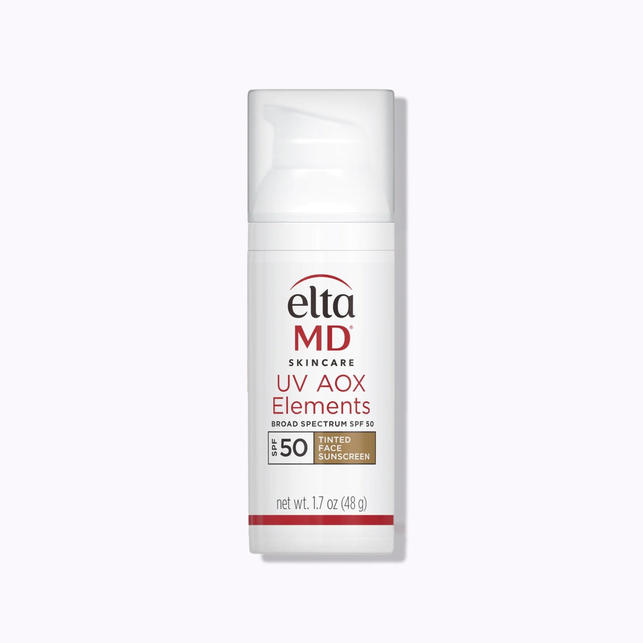 ELTクレームアンチトン EltaMD UV AOX Elements Broad-Spectrum SPF 50 Tinted – DermStreet