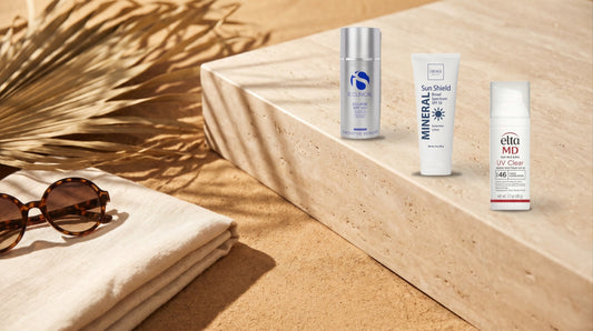 iS Clinical Eclipse SPF 50+, Obagi Sun Shield Mineral SPF 50 and EltaMD UV Clear SPF 46 - DermStreet