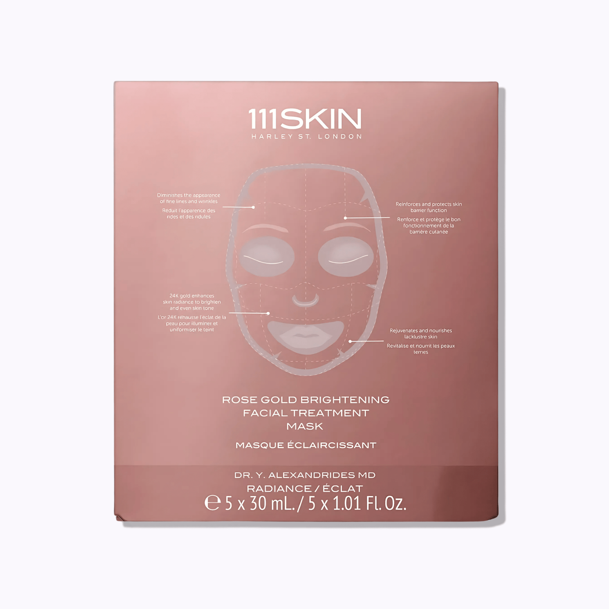 111SKIN Rose Gold Brightening Facial Treatment Mask - DermStreet