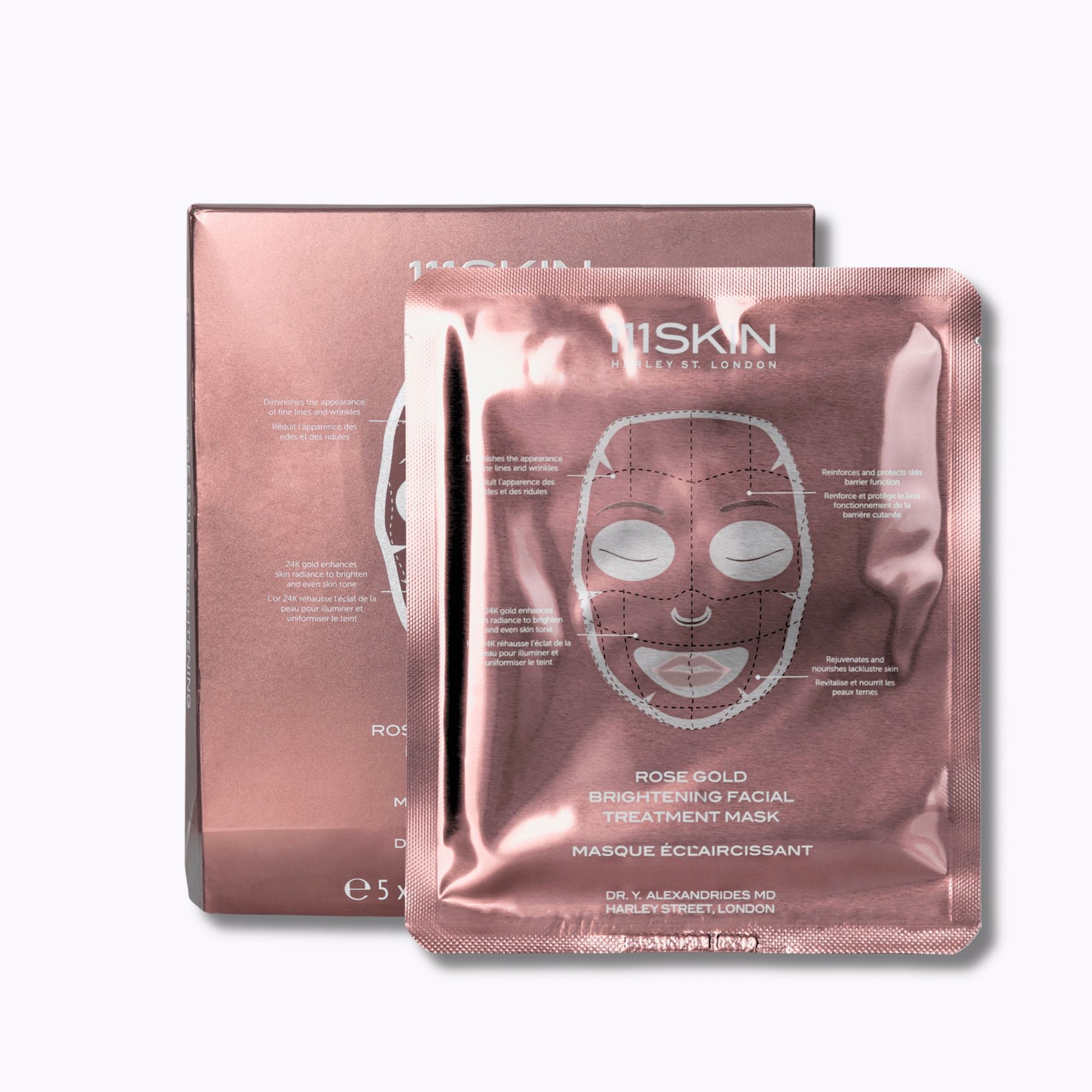 111SKIN Rose Gold Brightening Facial Treatment Mask - DermStreet