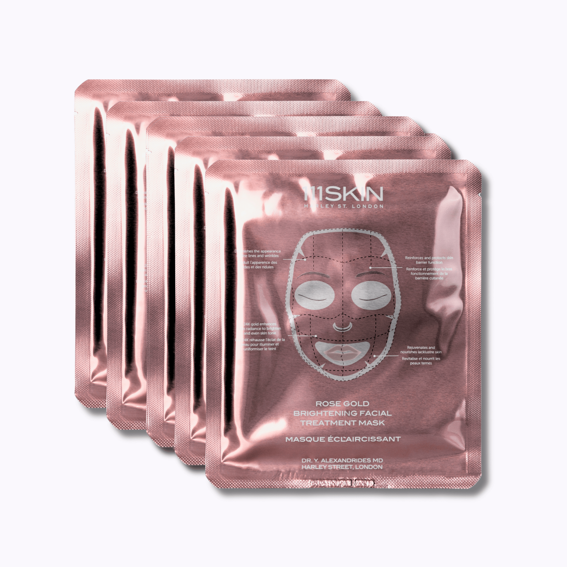 111SKIN Rose Gold Brightening Facial Treatment Mask - DermStreet