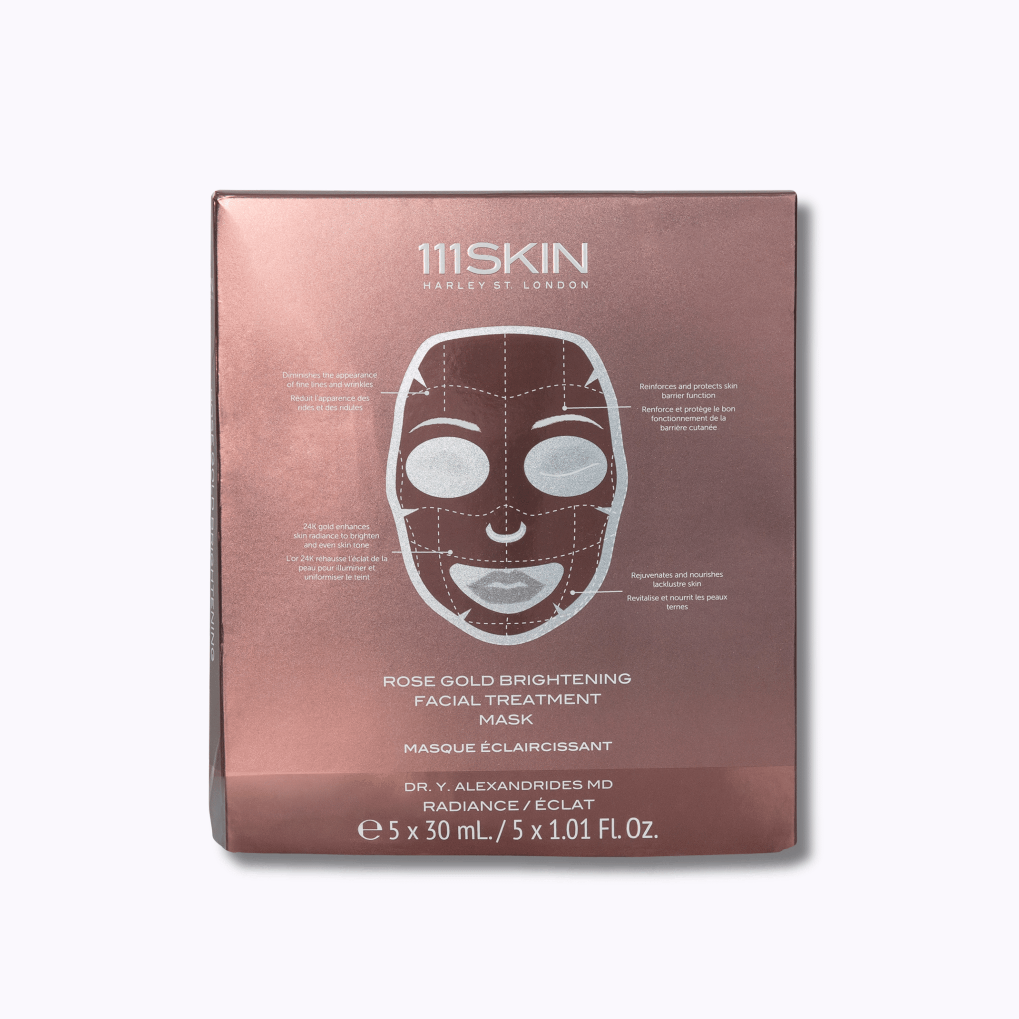 111SKIN Rose Gold Brightening Facial Treatment Mask - DermStreet