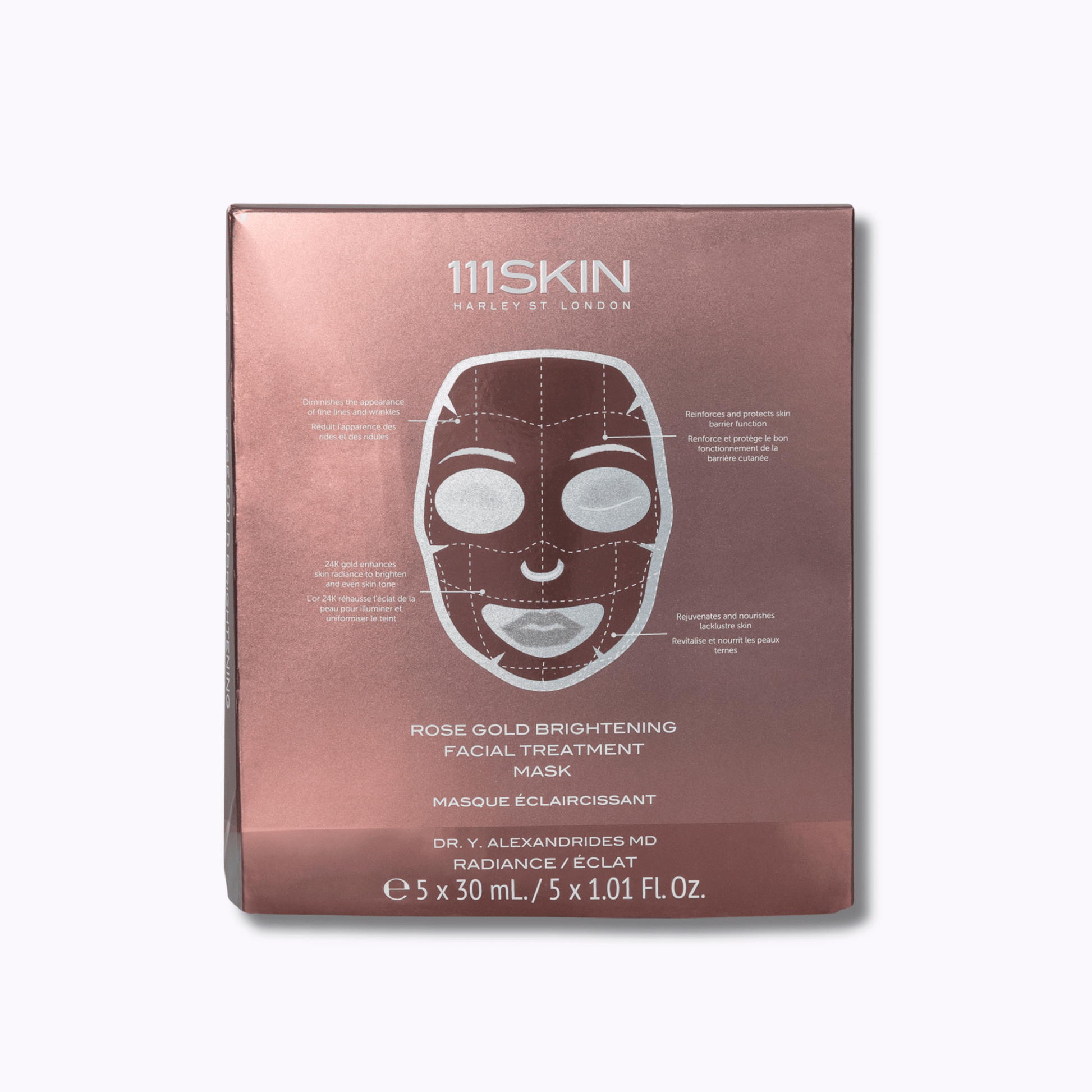 111SKIN Rose Gold Brightening Facial Treatment Mask - DermStreet