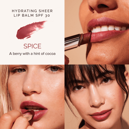 MDSolarSciences Hydrating Sheer Lip Balm Trio SPF 30 The Vivids (Spice, Ruby, Blush) - DermStreet