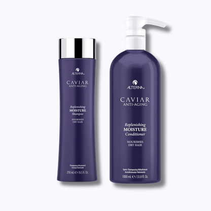 Alterna Caviar Anti-Aging Replenishing Moisture Shampoo & Conditioner Set - DermStreet