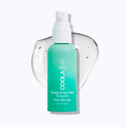 COOLA Scalp & Hair Mist Sunscreen Ocean Salted Sage SPF 30