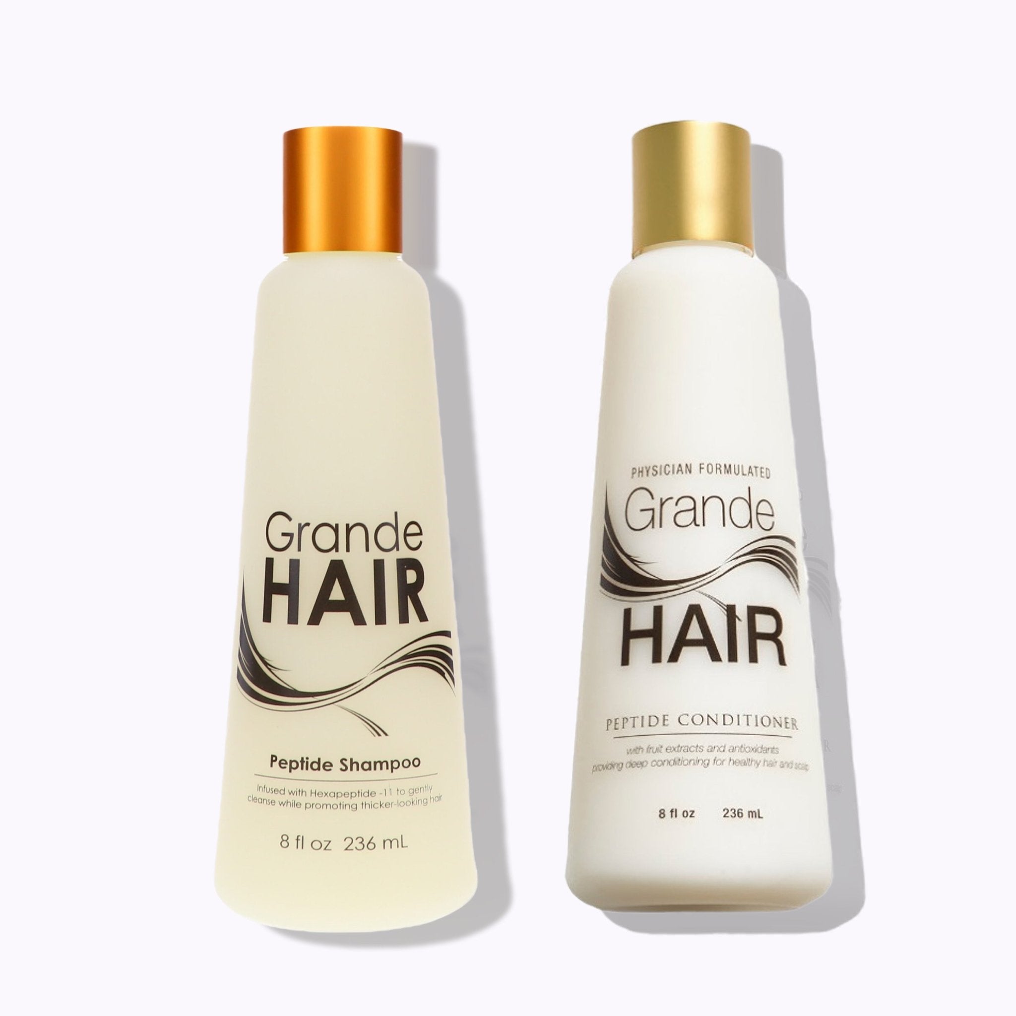 Grande Cosmetics - GrandeHAIR Peptide Shampoo & Conditioner - DermStreet
