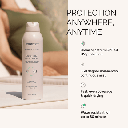 MDSolarSciences Quick Dry Body Spray SPF 40 - DermStreet