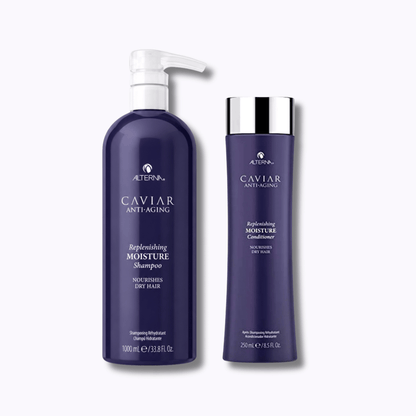 Alterna Caviar Anti-Aging Replenishing Moisture Shampoo & Conditioner Set - DermStreet