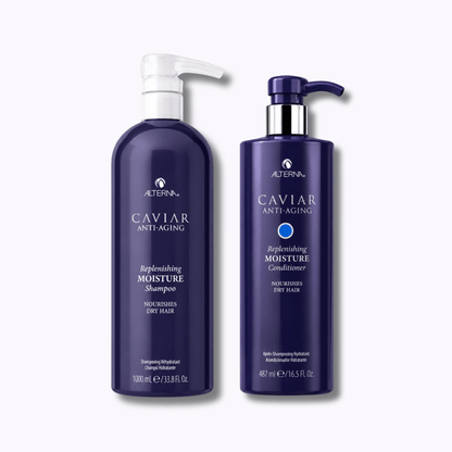Alterna Caviar Anti-Aging Replenishing Moisture Shampoo & Conditioner Set - DermStreet