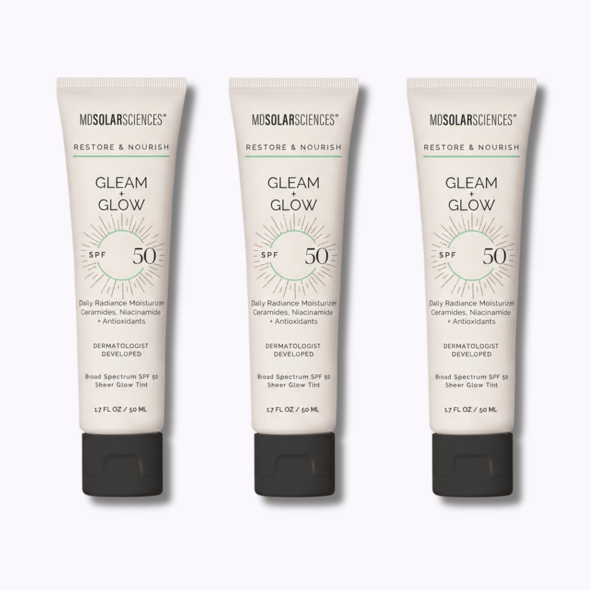 MDSolarSciences Gleam + Glow SPF 50 - DermStreet