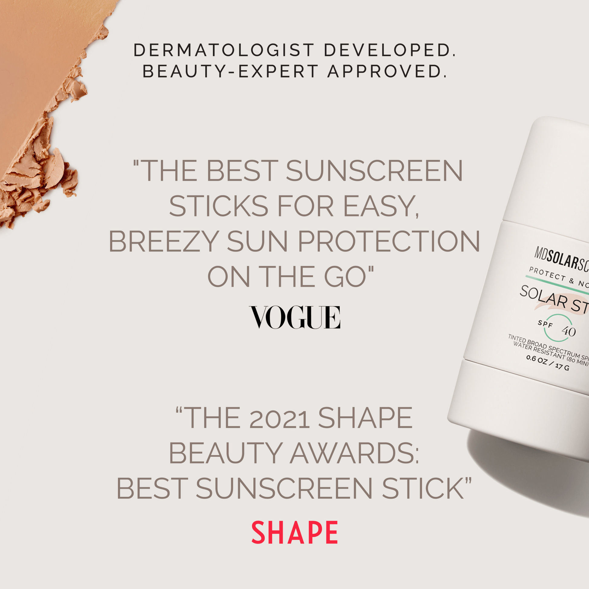 MDSolarSciences Tinted Solar Stick SPF 40 - DermStreet
