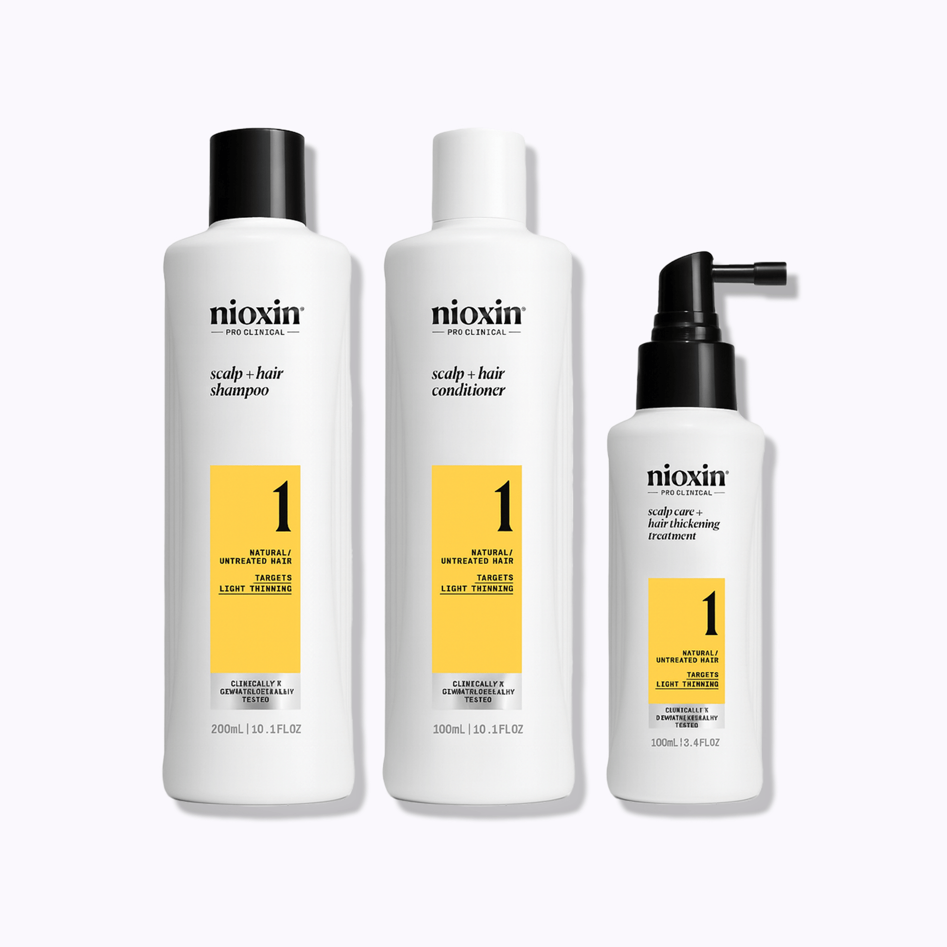 Nioxin System 1 Kit for Natural Untreated Hair with Light Thinning - DermStreet