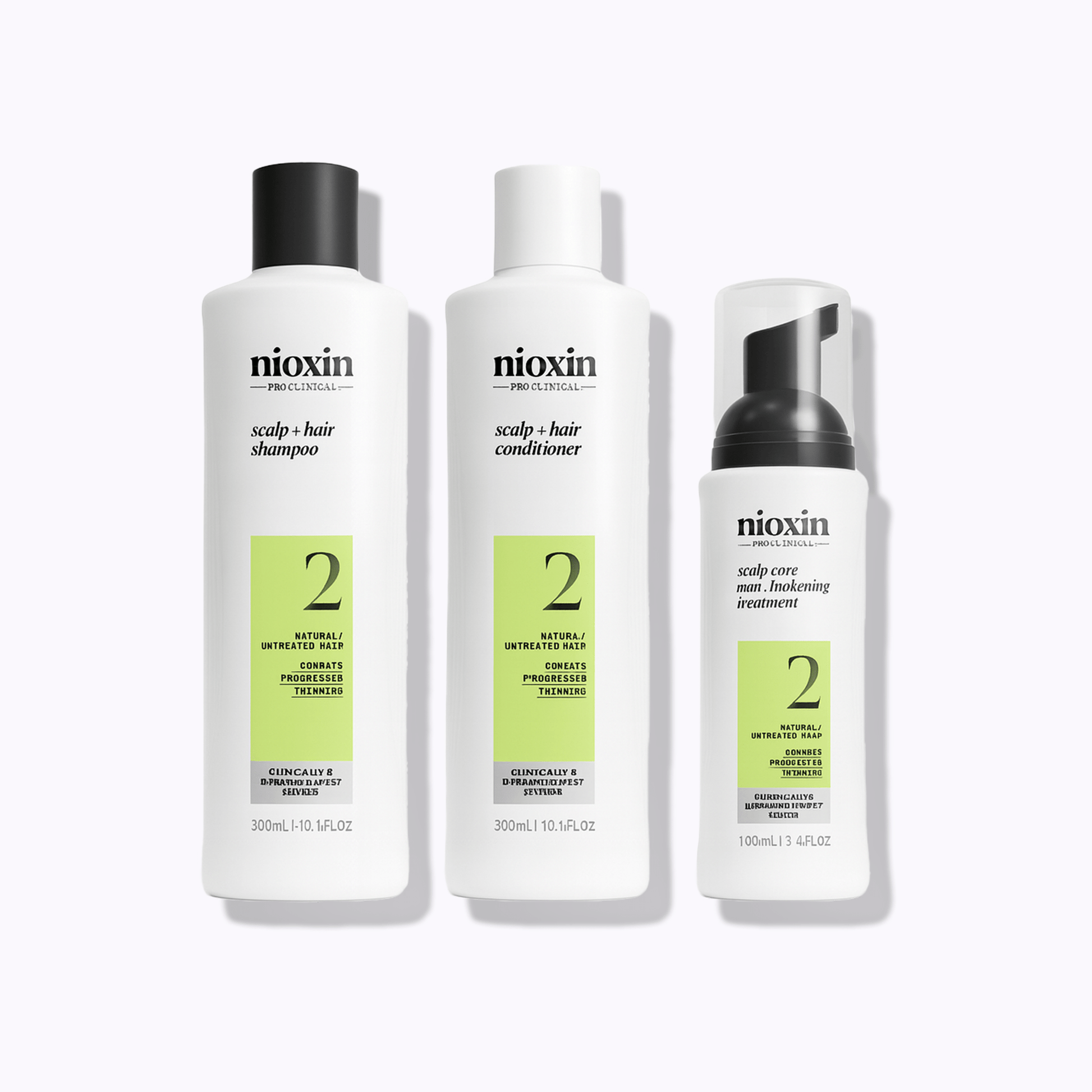 Nioxin System 2 Kit for Natural Hair with Progressed Thinning - DermStreet