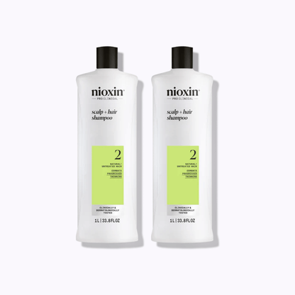 Nioxin System 2 Scalp + Hair Shampoo - DermStreet