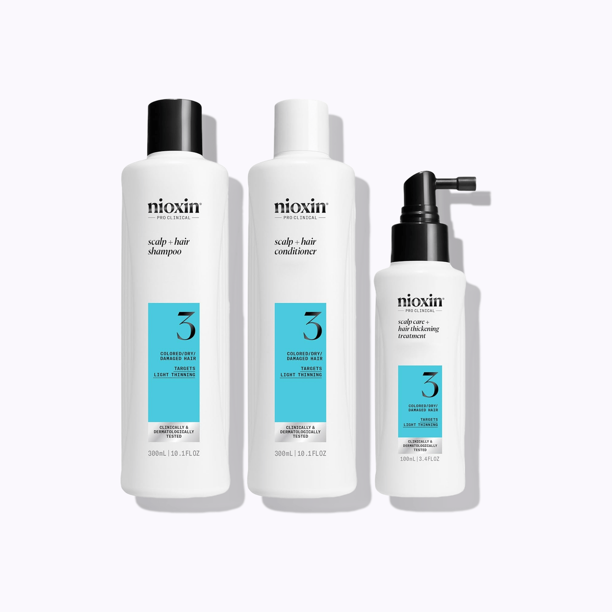 Nioxin System 3 Kit for Colored Hair with Light Thinning - DermStreet