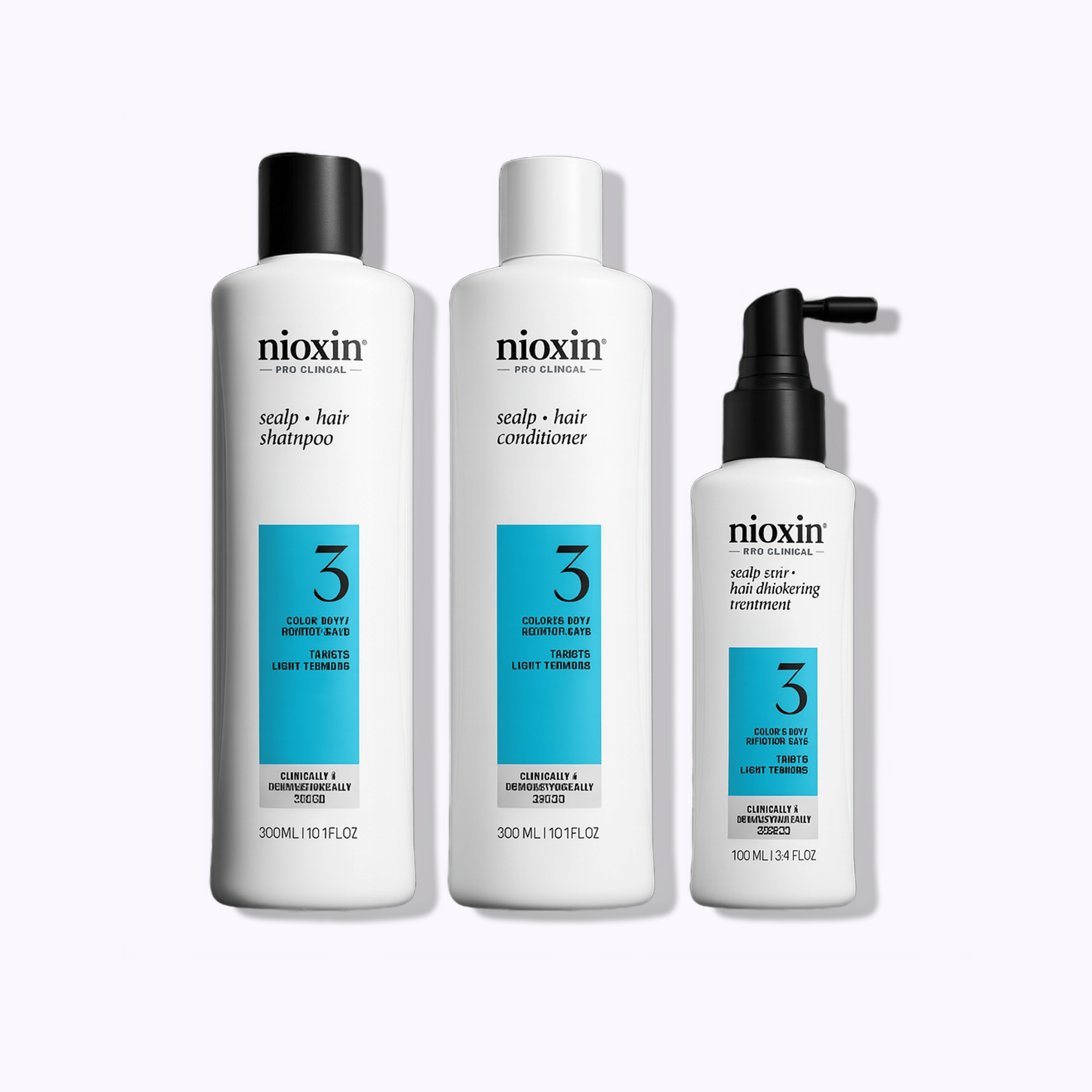 Nioxin System 3 Kit for Colored Hair with Light Thinning - DermStreet