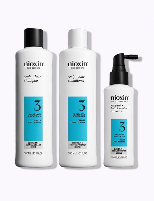 Nioxin System 3 Kit for Colored Hair with Light Thinning - DermStreet