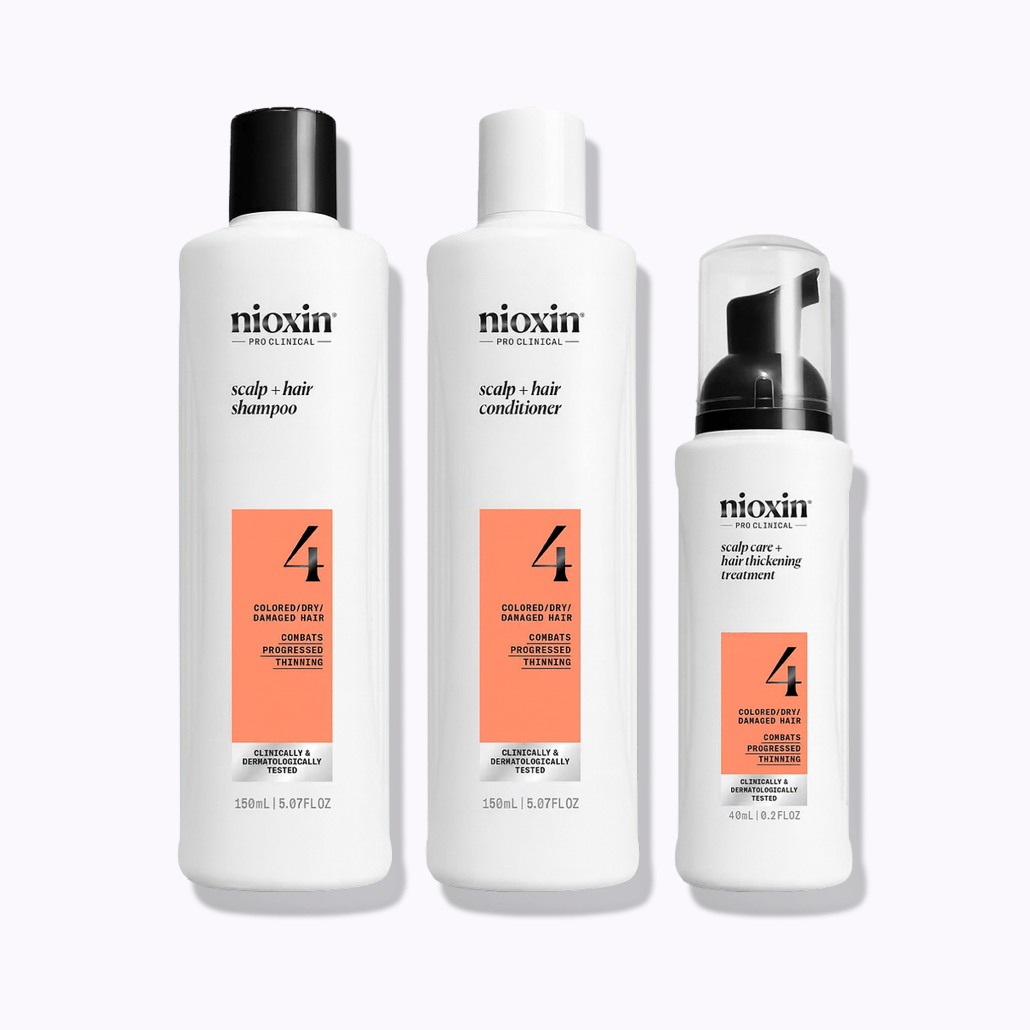 Nioxin System 4 Kit for Colored Hair with Progressed Thinning - DermStreet