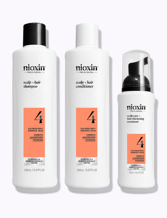 Nioxin System 4 Kit for Colored Hair with Progressed Thinning - DermStreet