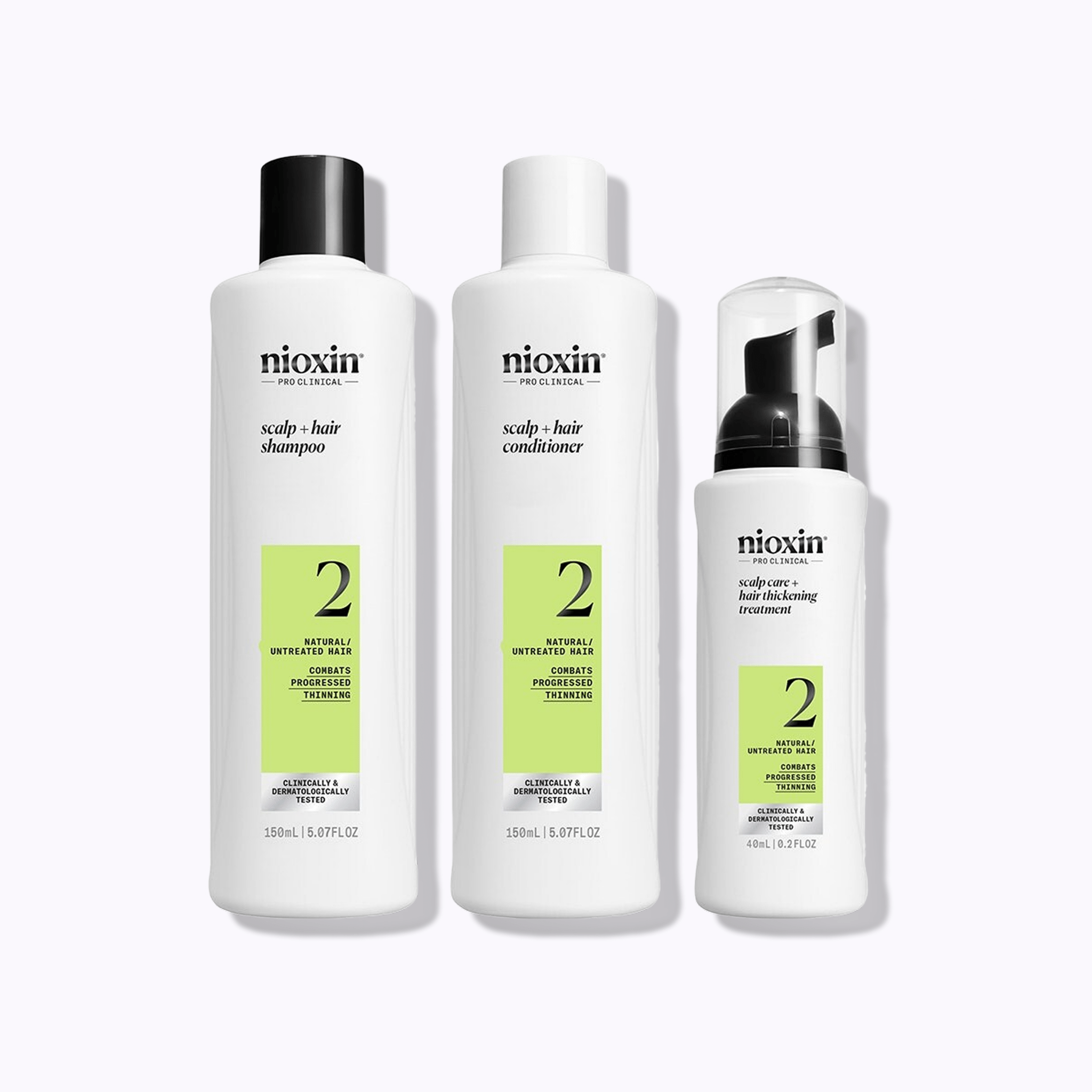 Nioxin System 2 Kit for Natural Hair with Progressed Thinning - DermStreet