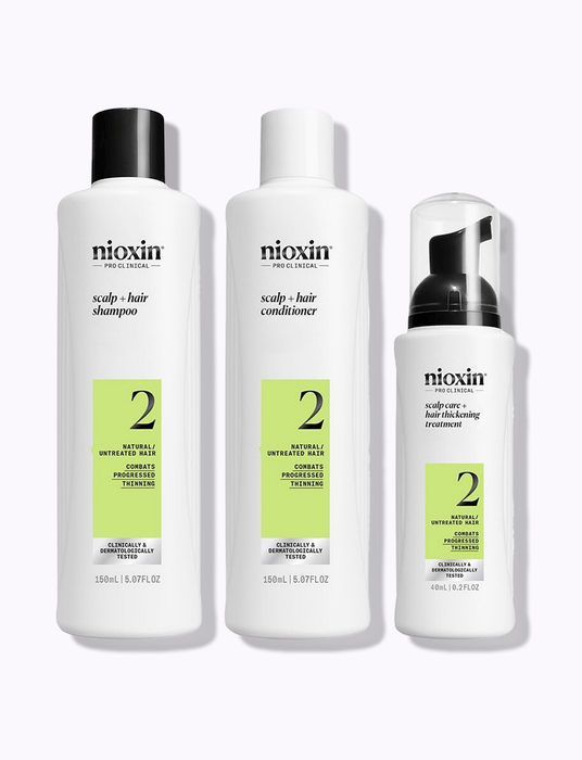 Nioxin System 2 Kit for Natural Hair with Progressed Thinning - DermStreet
