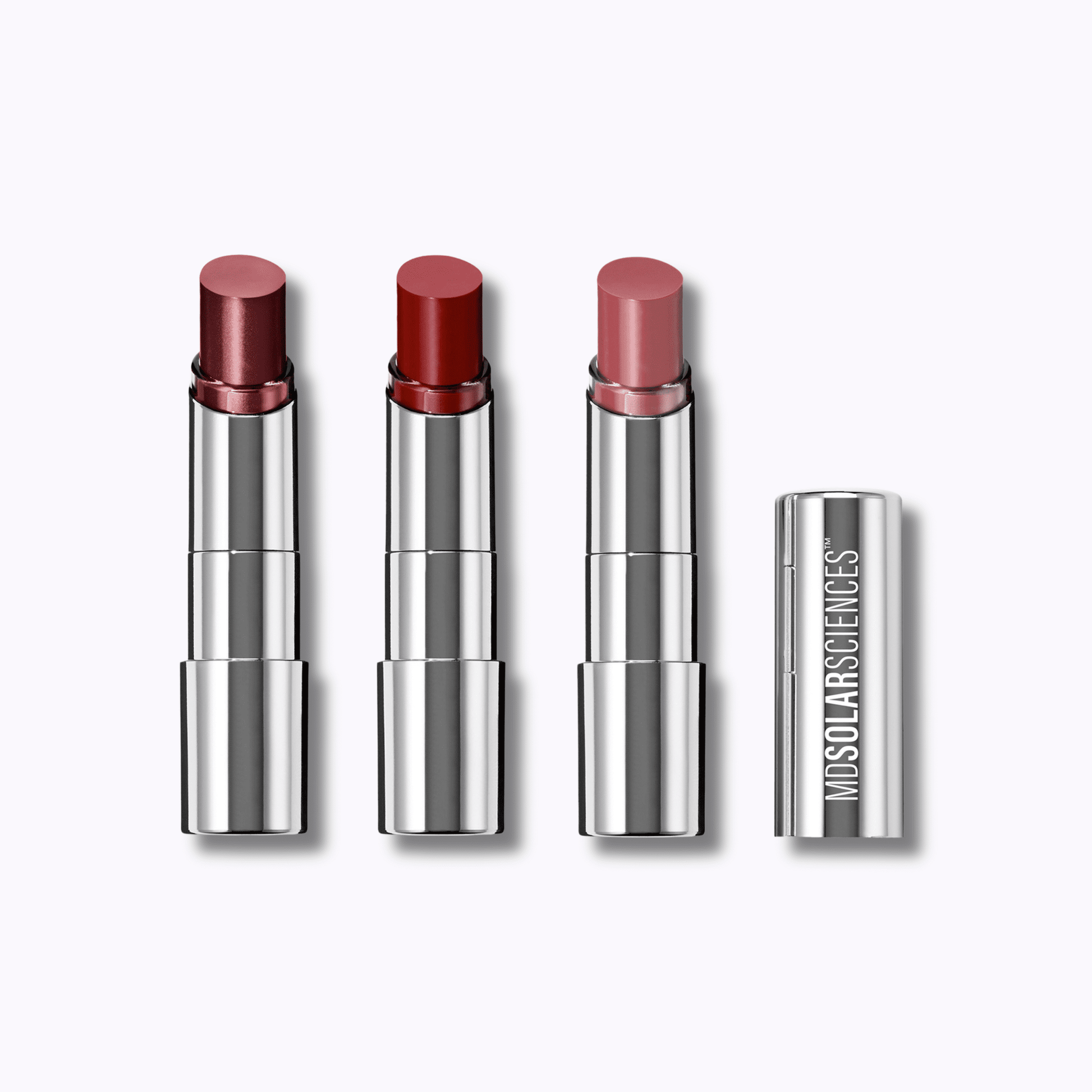MDSolarSciences Hydrating Sheer Lip Balm Trio SPF 30 The Vivids (Spice, Ruby, Blush) - DermStreet