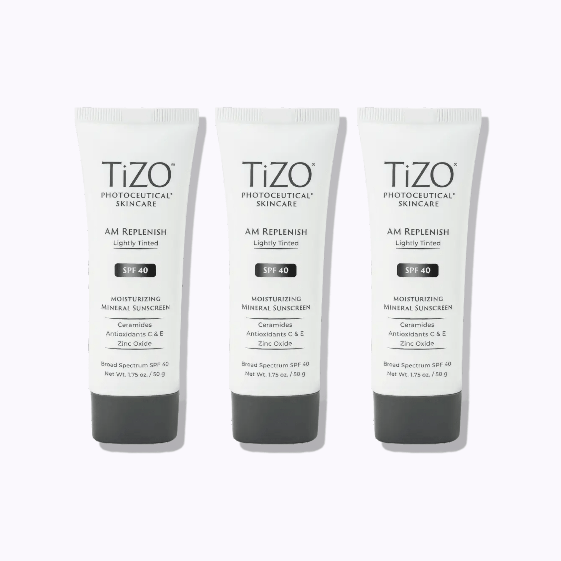 TiZO Photoceutical AM Replenish Lightly Tinted SPF 40 - DermStreet