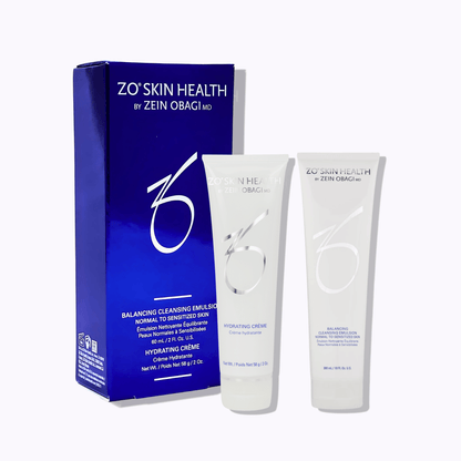 ZO Skin Health Balancing Cleansing Emulsion Normal to Sensitized Skin + Hydrating Creme - DermStreet