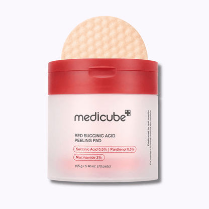 medicube Red Succinic Acid Peeling Pad - DermStreet