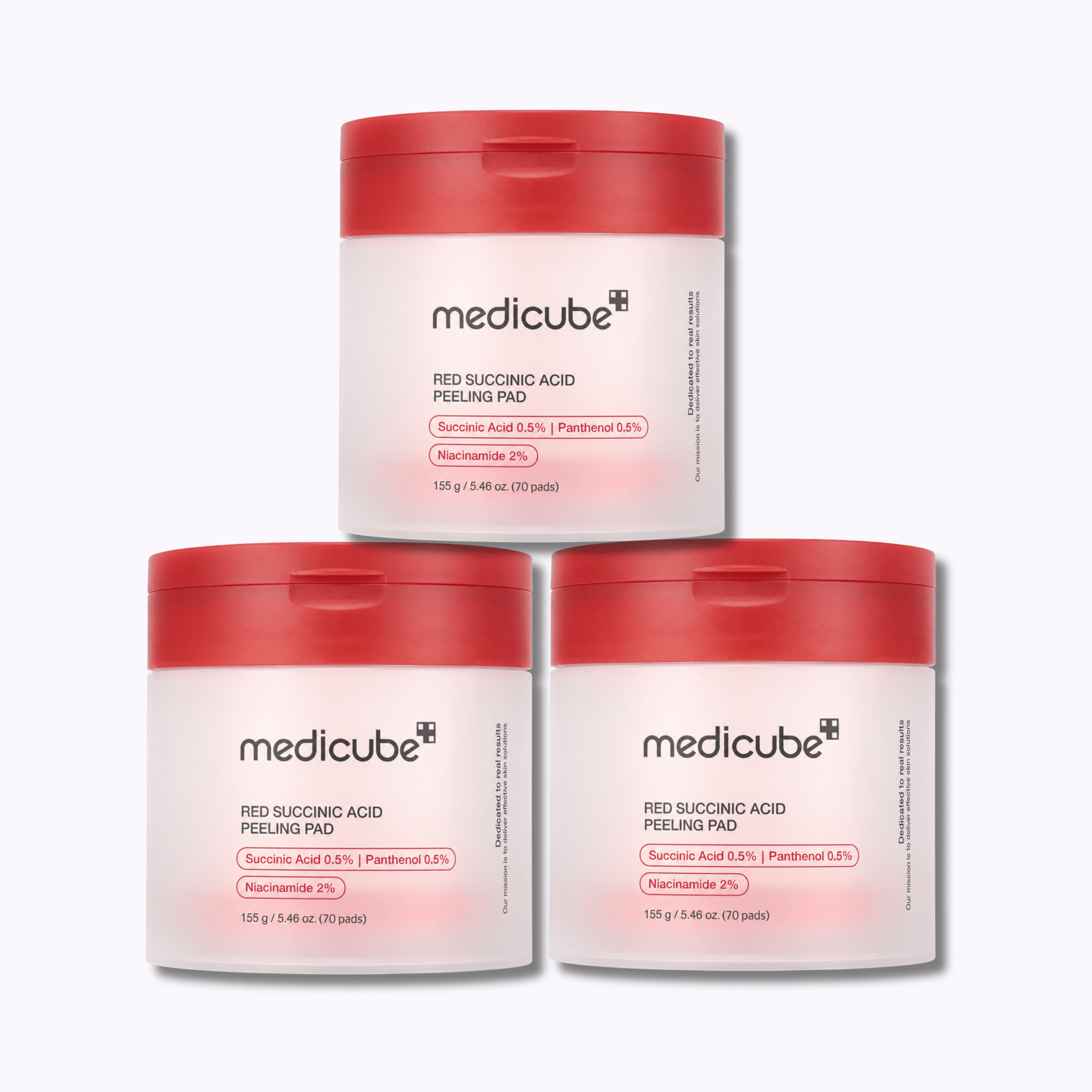 medicube Red Succinic Acid Peeling Pad - DermStreet