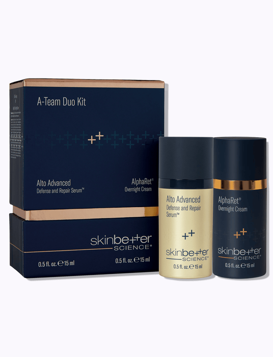 skinbetter science A - Team Duo Kit AlphaRet Overnight Cream & Alto Advanced Defense Serum - DermStreet